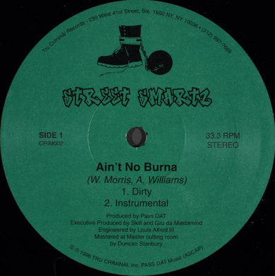 Street Smartz : Ain't No Burna (12