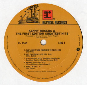 Kenny Rogers & The First Edition : Greatest Hits (LP, Comp, Club, RE)