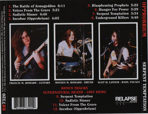 Opprobrium : Serpent Temptation (CD, Album, RE, RM)