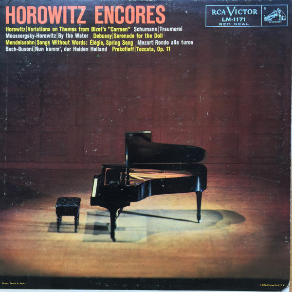 Vladimir Horowitz : Horowitz Encores (LP, Mono, RE)