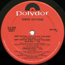 Load image into Gallery viewer, Gwen Guthrie : Ain't Nothin' Goin' On But The Rent (12", Single, 53)