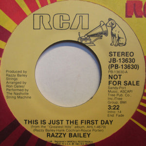 Razzy Bailey : This Is Just The First Day / Night Life (7", Promo)