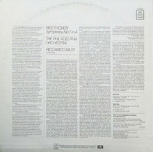 Load image into Gallery viewer, Beethoven*, The Philadelphia Orchestra, Riccardo Muti : Symphony No. 7 In A (LP, Wak)
