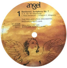 Load image into Gallery viewer, Beethoven*, The Philadelphia Orchestra, Riccardo Muti : Symphony No. 7 In A (LP, Wak)