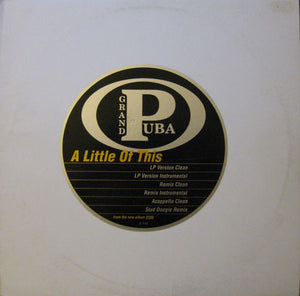 Grand Puba : A Little Of This (12", Single, Promo)