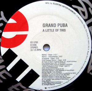 Grand Puba : A Little Of This (12", Single, Promo)