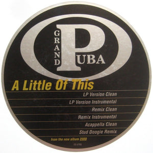 Grand Puba : A Little Of This (12", Single, Promo)