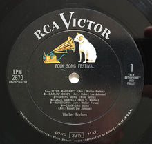 Load image into Gallery viewer, Walter Forbes : Folk Song Festival (LP, Mono)