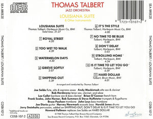 Thomas Talbert Jazz Orchestra* : Louisiana Suite & Other Instrumentals (CD)