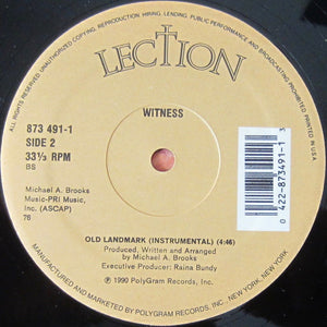 Witness (2) : Old Landmark (12")