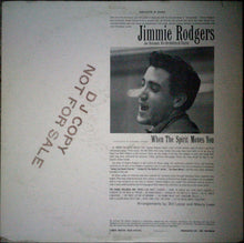 Load image into Gallery viewer, Jimmie Rodgers (2), Joe Reisman His Orchestra And Chorus* : When The Spirit Moves You (LP, Album, Mono)