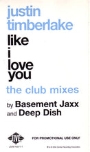 Load image into Gallery viewer, Justin Timberlake : Like I Love You (The Club Mixes) (12", Promo)