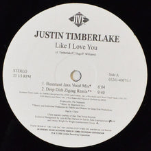 Load image into Gallery viewer, Justin Timberlake : Like I Love You (The Club Mixes) (12", Promo)