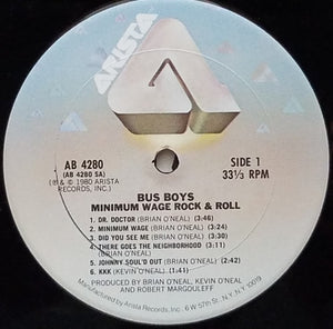 Bus Boys* : Minimum Wage Rock & Roll (LP, Album, SXT)