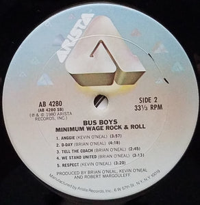 Bus Boys* : Minimum Wage Rock & Roll (LP, Album, SXT)