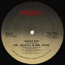 Load image into Gallery viewer, Dr. Jeckyll &amp; Mr. Hyde : Genius Rap (12&quot;, Single)