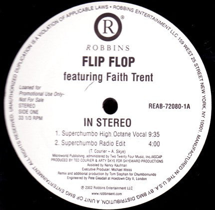 Flip Flop Featuring Faith Trent : In Stereo (12