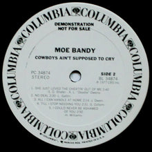 Load image into Gallery viewer, Moe Bandy : Cowboys Ain't Supposed To Cry (LP, Promo)