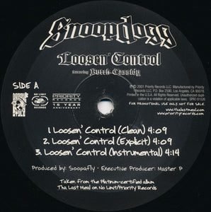 Snoopdogg* : Loosen' Control / Hennessey N Buddah / Issues (12", Promo)