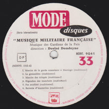 Load image into Gallery viewer, Musique Des Gardiens De La Paix, Fanfare De Cavalerie De La Garde Républicaine : Marches Militaires Françaises (LP)