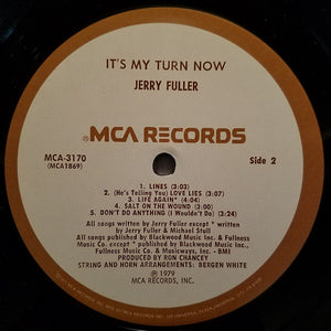 Jerry Fuller : It's My Turn Now (LP)