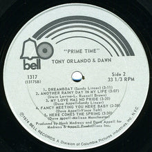 Load image into Gallery viewer, Tony Orlando &amp; Dawn : Prime Time (LP, Album)