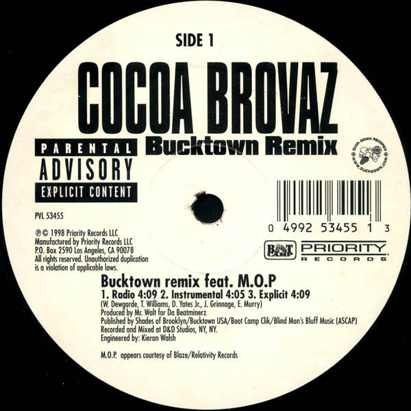 Cocoa Brovaz : Bucktown (Remix) (12
