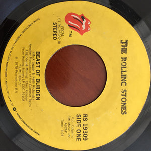 The Rolling Stones : Beast Of Burden (7", Single, RI)
