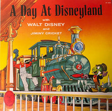 Load image into Gallery viewer, Walt Disney And Jiminy Cricket : A Day At Disneyland With Walt Disney And Jiminy Cricket (LP, Album, RE)