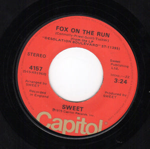 Sweet* : Fox On The Run (7", Single, Jac)