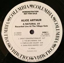 Load image into Gallery viewer, Alice Arthur : A Natural 10 (LP, Promo)