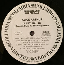 Load image into Gallery viewer, Alice Arthur : A Natural 10 (LP, Promo)