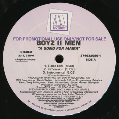 Boyz II Men : A Song For Mama (12