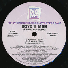 Load image into Gallery viewer, Boyz II Men : A Song For Mama (12&quot;, Promo)