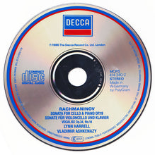 Load image into Gallery viewer, Rachmaninov*, Lynn Harrell, Vladimir Ashkenazy : Sonata For Cello &amp; Piano (CD, Album)