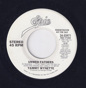 Tammy Wynette : Unwed Fathers (7", Promo)