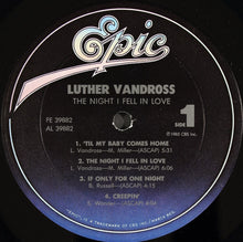 Load image into Gallery viewer, Luther Vandross : The Night I Fell In Love (LP, Album, Pit)