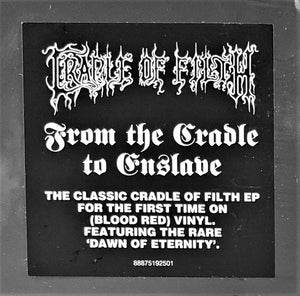Cradle Of Filth : From The Cradle To Enslave E.P. (12", EP, RE, Red)
