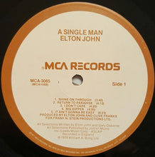 Load image into Gallery viewer, Elton John : A Single Man (LP, Album, Pin)