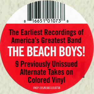 The Beach Boys : Becoming The Beach Boys (Highlights From The Hite & Dorinda Morgan Sessions) (LP, RSD, Comp, Mono, Ltd, Red)