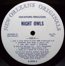Load image into Gallery viewer, The Crawford-Ferguson Night Owls : The Crawford-Ferguson Night Owls (LP, Mono)