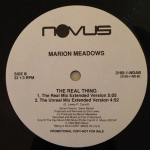 Marion Meadows : The Real Thing (12", Promo)