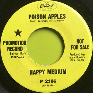 Happy Medium* : Poison Apples (7", Single, Promo)