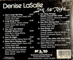 Denise LaSalle : Love Me Right (CD)