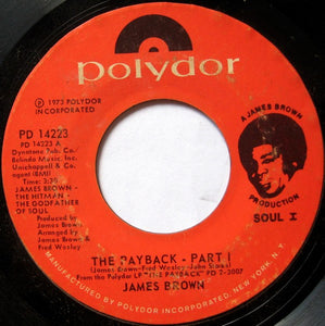 James Brown : The Payback (7", Single, Styrene, Ric)