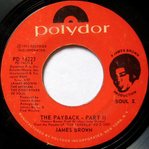 James Brown : The Payback (7", Single, Styrene, Ric)