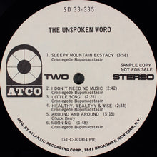 Load image into Gallery viewer, The Unspoken Word : The Unspoken Word (LP, Album, Promo)