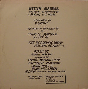 M.C. Alpha T : Gittin' Harder (12")