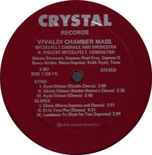 Load image into Gallery viewer, Vivaldi*, The Mitzelfelt Chorale* &amp; Orchestra*, H. Vincent Mitzelfelt, Delcina Stevenson, Nancy Holden, Keith Wyatt : Chamber Mass (LP)