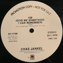 Load image into Gallery viewer, Chas Jankel : 109 (Give Me Something I Can Remember) (12&quot;, Promo)